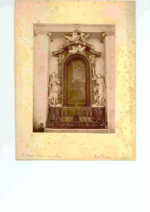 Recto: Fulda, Dom St. Salvator, Altar St. Anna
