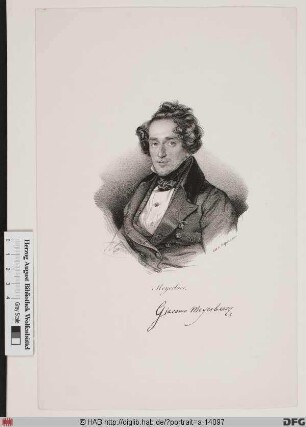 Bildnis Giacomo Meyerbeer (eig. Jacob Liebmann Meyer Beer)