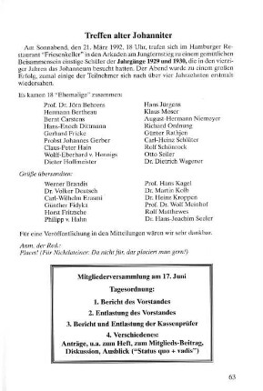 Treffen alter Johanniter