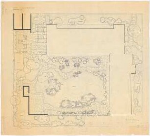 Garten Atelier Conle, Duisburg: Gartenplan 1:50