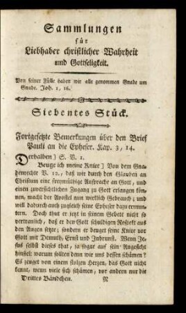 Siebentes Stück
