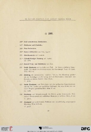 d) Zinn (Nr. 246-271)