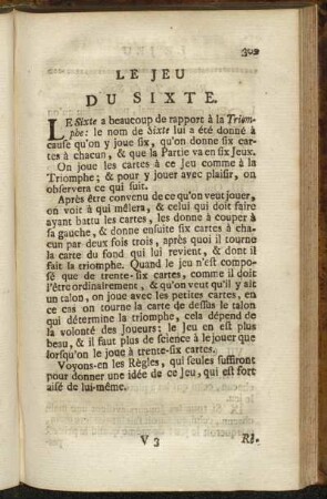 Le Jeu du Sixte.