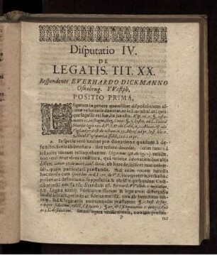 De Legatis Tit. XX.