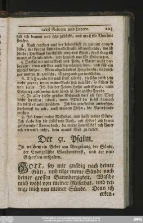 Der 51. Psalm.