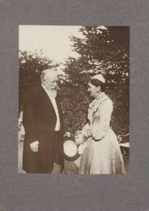 Großherzog Friedrich I. und Großherzogin Luise, Kniestück.