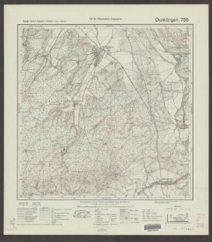 755 Denklingen ; Topographische Karte von Bayern 1:25.000 [Positionsblätter]