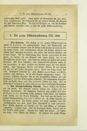 4. Die große Völkerwanderung