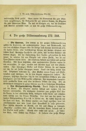 4. Die große Völkerwanderung