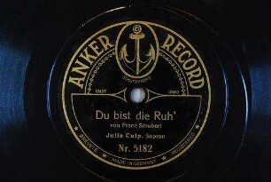 Du bist die Ruh' / von Franz Schubert