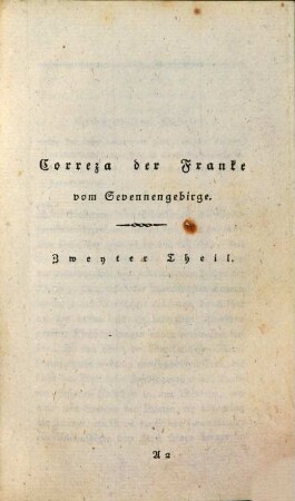Correza der Franke vom Sevennengebirge : Aus den Archiven des Tempelordens, 2