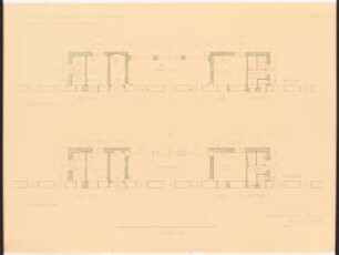 Evangelisches Diakonissenkrankenhaus Bethanien, Berlin-Kreuzberg Nordflügel des Hauptgebäudes: Gartenflügel: Grundriss 1. und 2.OG 1:50