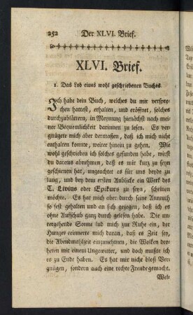 252-281, XLVI. Brief. - L. Brief.