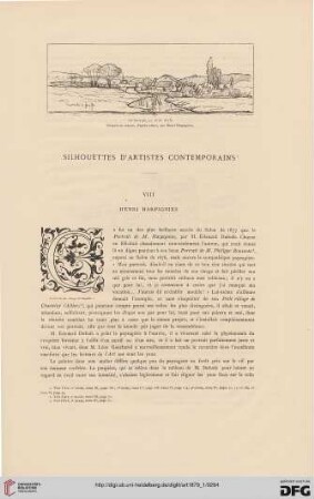 5: Silhouettes d'artistes contemporains, [1] : Henri Harpignies