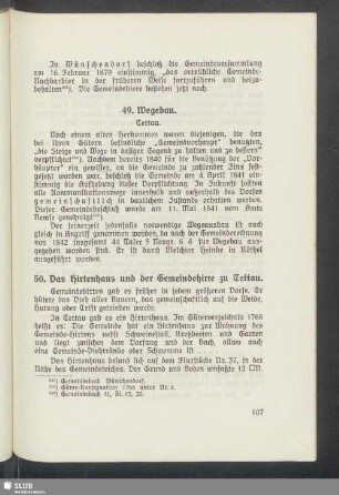 50. Das Hirtenhaus und der Gemeindehirte zu Tettau