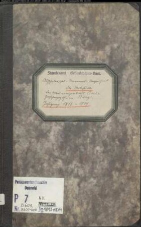 Zivilstandsregister von Bork (T 1813). (Gemeinde: Buer, Stadt Gelsenkirchen-Buer)