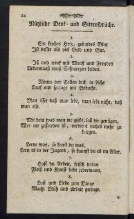 Nützliche Denk- und Sittensprüche