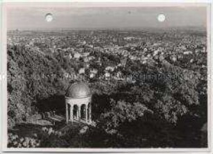 Wiesbaden, Blick vom Neroberg auf die Stadt