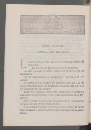 Capítulo XXXIV - Conflictos políticos