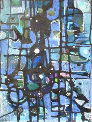 Gewebe im Blau