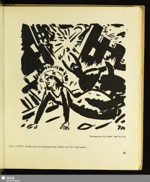 Das Opfer : Zeichnung aus "La feuille", Genf 1917/20