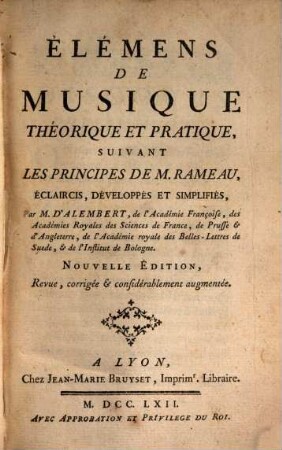 Elémens de musique theorique
