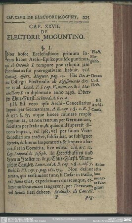 Cap. XXVII. De Electore Moguntino