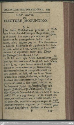 Cap. XXVII. De Electore Moguntino