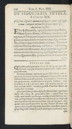 Titulus XIX.