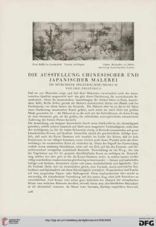 22: Die Ausstellung chinesischer und japanischer Malerei : im Münchner Völkerkunde-Museum