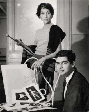 Tatjana Gsovsky und der Bühnenbildner Jean-Pierre Ponelle, Berlin