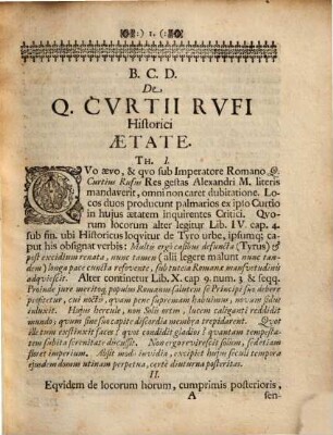 De Q. Curtii Rufi historici aetate