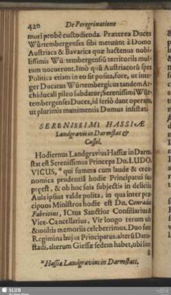 Serenissimi Hassiae Landgravii in Darmstat & Cassel