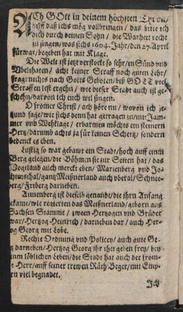 Ach Gott in deinem höchsten Thron/ || hilff daß ichs mög vollbringen/