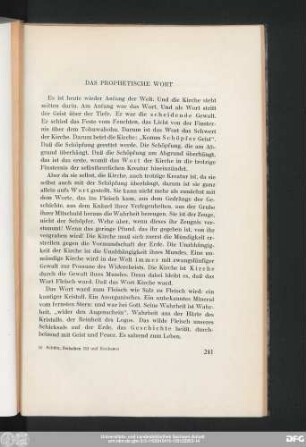 Das Prophetische Wort