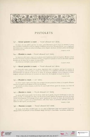 Pistolets (Nr. 343 - 381)