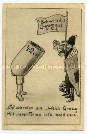 Postkarte gegen die Entente
