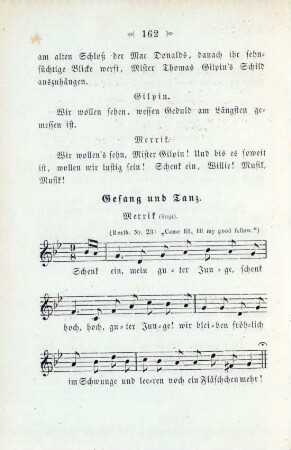 Gesang und Tanz. Merrik (singt)