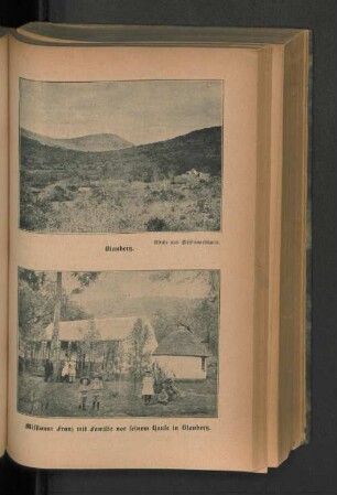 Missionar Franz mit Familie vor feinem Hause in Blauberg.