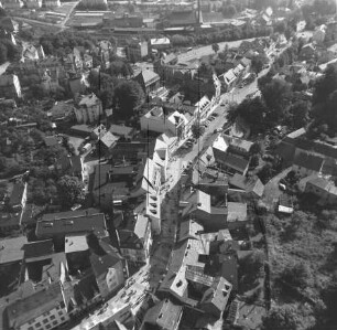 Straße des Friedens in der Altstadt von Ilmenau : Blickrichtung Südwesten