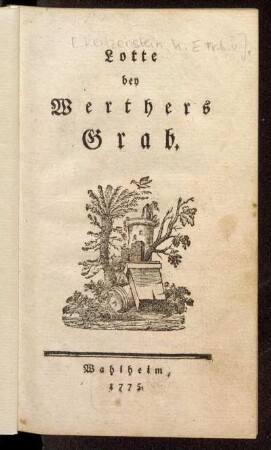 Lotte bey Werthers Grab