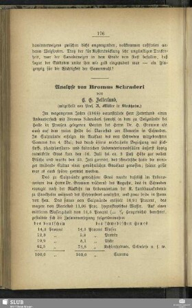 Analyse von Bromus Schraderi