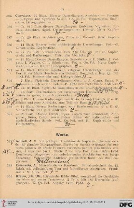 Werke (Nr. 598-609)