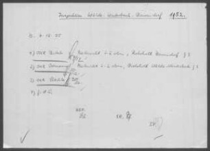 Wälde-Winterbach mit Bavendorf: Inspektionsbericht 1952