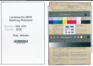 Entnazifizierung Wilhelm Thiel, geb. 27.09.1900 (Verw.Beamter)