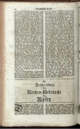 III. Beschreibung Der Kirchen-Gebräuche Der Russen