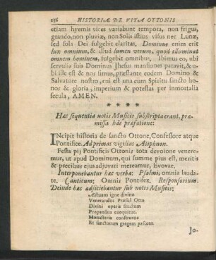 Haec sequentia notis Musicis subscripta erant ...