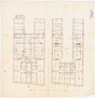 Wohnhaus für R. Seegers, Berlin: Grundrisse Keller, Erdgeschoss