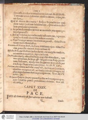 CAPUT XXIIX. DE PACE.