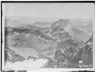 Blick von der Schesaplana auf das Rätikon